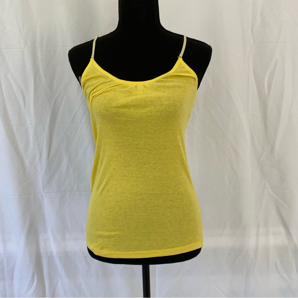 Passport Yellow Lace-Back Tank Top – Size M - Item 0036